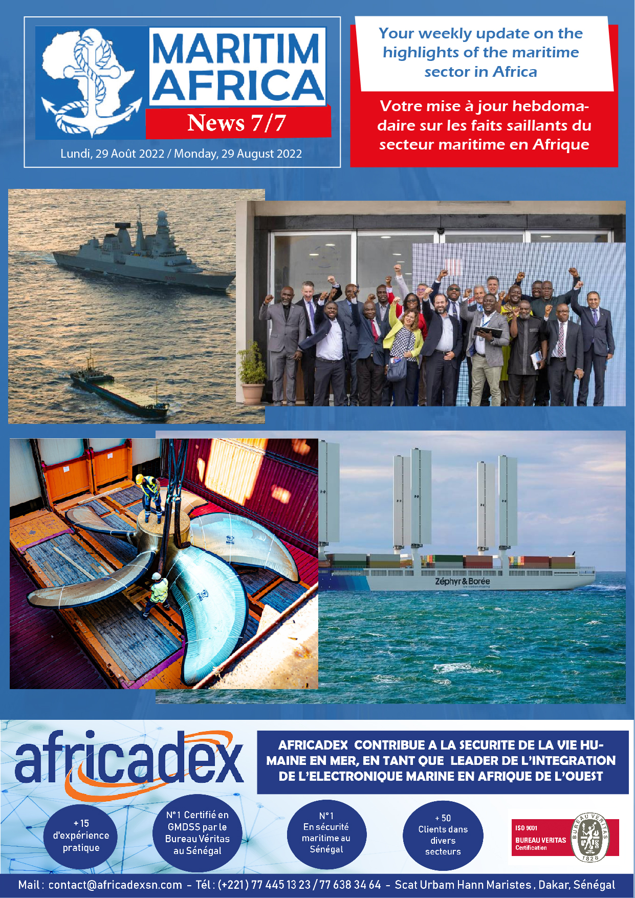 Maritimafrica News 7/7 (Semaine du 22 au 28 août 2022)