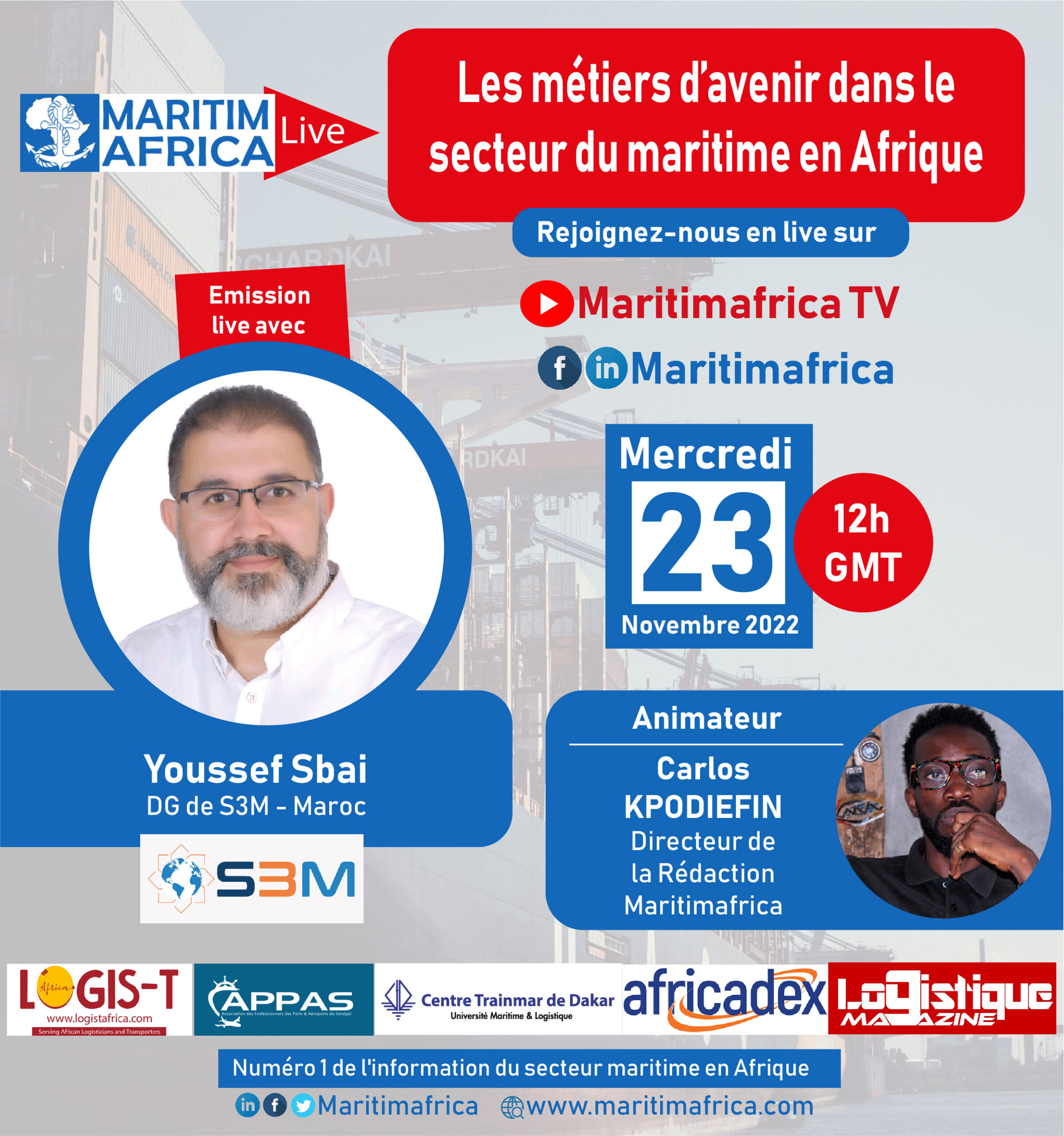 Maritimafrica Live : « Les métiers d’avenir dans le secteur du maritime en Afrique »