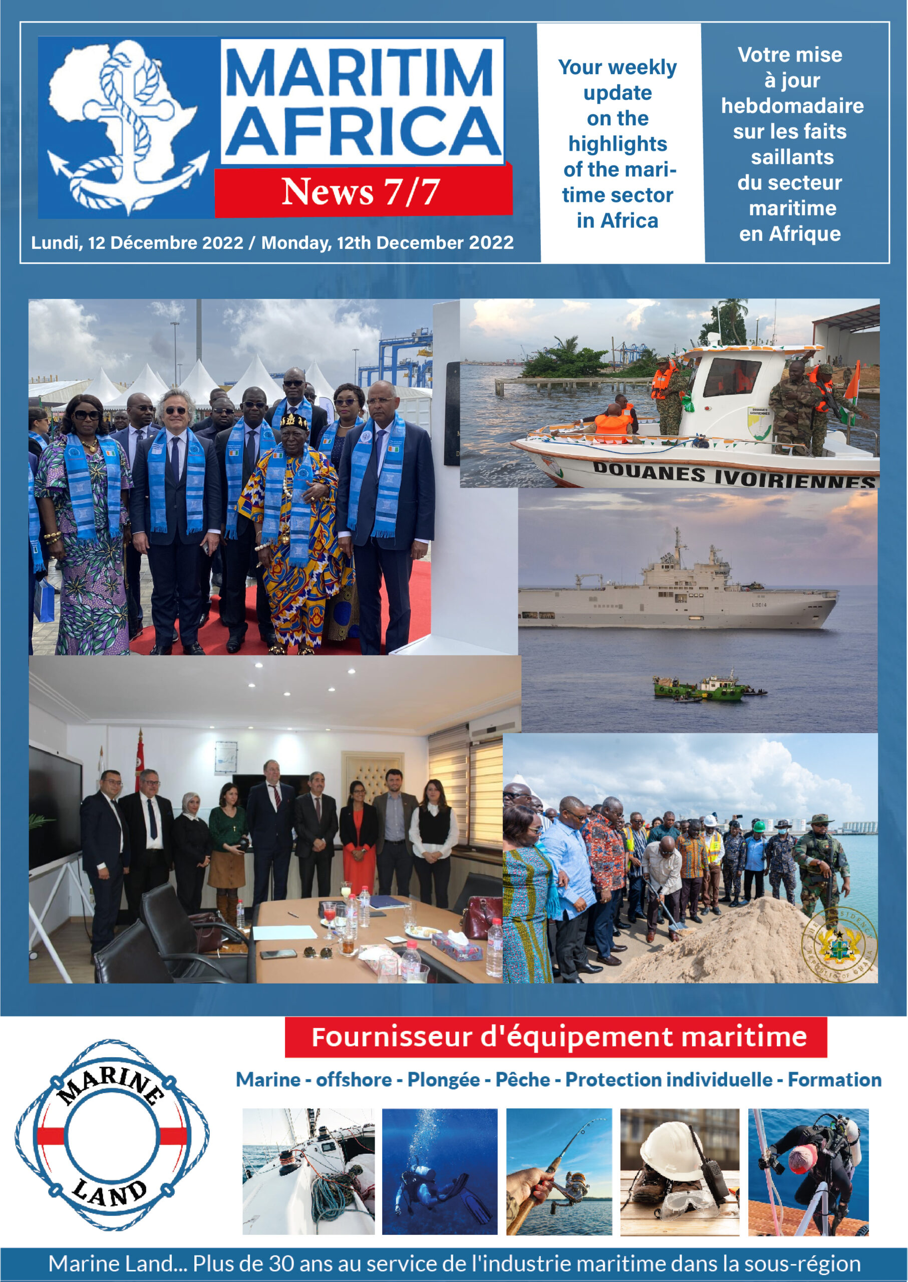 Maritimafrica News 7/7 (Semaine du 05 au 11 décembre 2022)