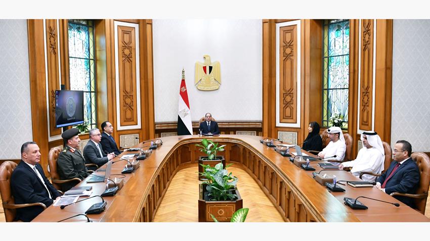 Le Président Al-Sissi reçoit le PDG du Groupe AD Ports