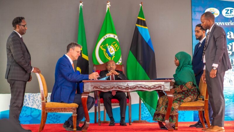 Partenariat entre ZF Devco et le Gouvernement Révolutionnaire de Zanzibar pour le développement d’un tout nouveau terminal de ferry pour passagers et RoRo à Zanzibar, en Tanzanie