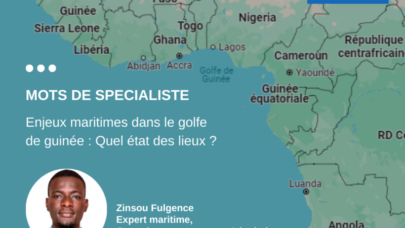 Enjeux maritimes dans le golfe de guinée : Quel état des lieux ?