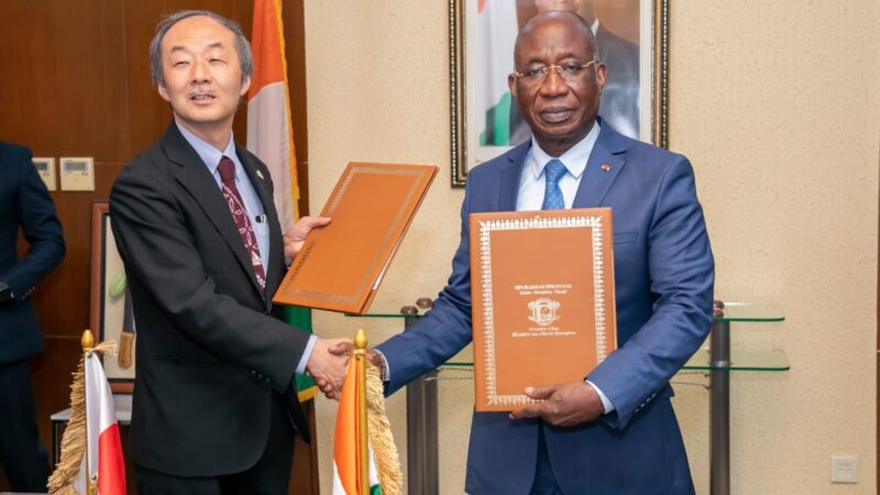 Coopération Côte d’Ivoire-Japon : un prêt de 10 milliards FCFA pour la deuxième phase du Projet de Construction du Terminal Céréalier du Port d’Abidjan