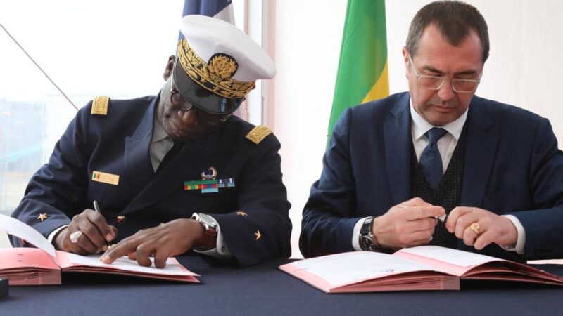 PIRIOU livre le CAYOR et accomplit le programme OPV 58 S pour la Marine du Sénégal