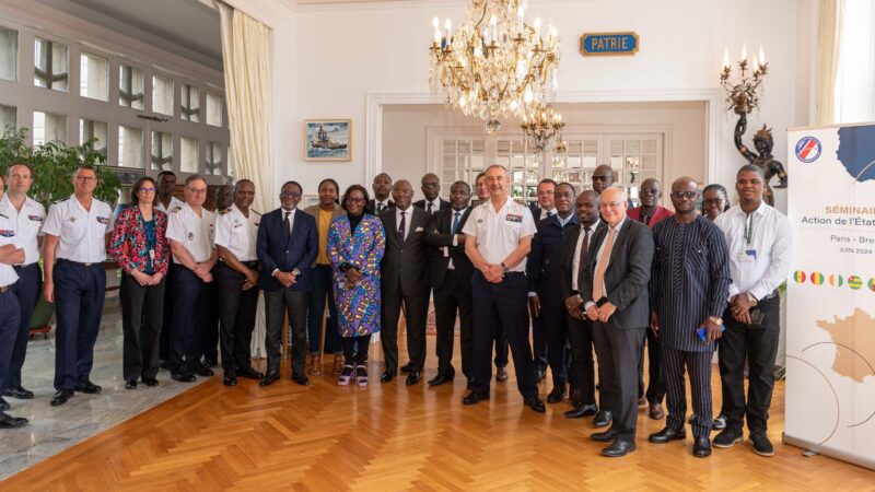 Séminaire Action de l’Etat en Mer à Paris et Brest, en présence des hautes autorités maritimes du Golfe de Guinée
