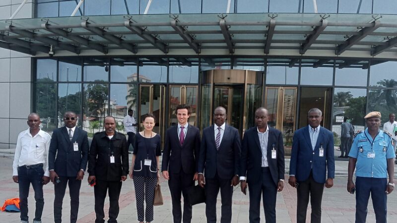 Visite au port de Pointe-Noire de Marceau Ferrand, Conseiller en charge des questions africaines au Ministère de l’Europe et des Affaires Etrangères pour le Congo, la RDC et l’Angola