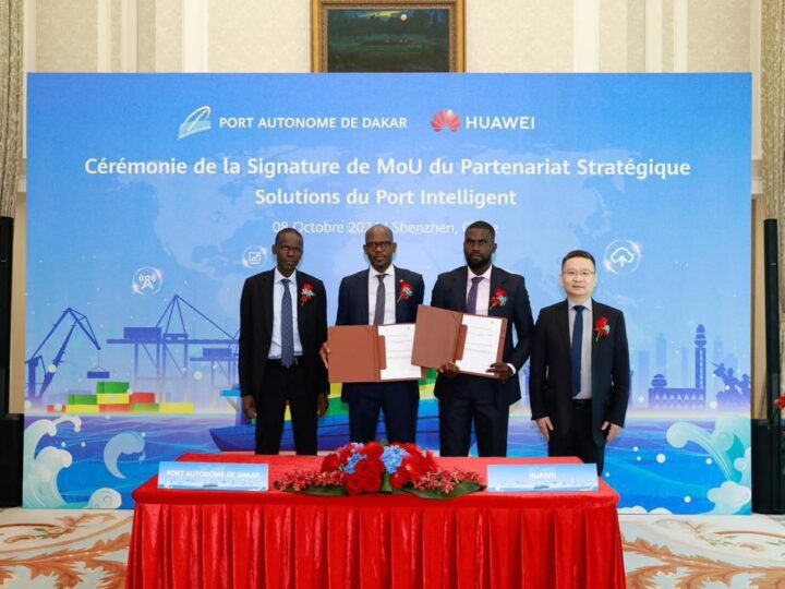 Digitalisation : Signature d’un partenariat stratégique entre le Port Autonome de Dakar et Huawei Technologies Sénégal