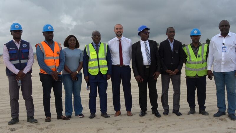 Maurizio Cascioli Directeur de l’Agence Française pour le développement en République du Congo en visite au Port Autonome de Pointe-Noire