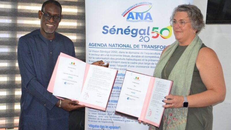 Signature d&rsquo;un partenariat stratégique entre l&rsquo;ANA et le Cégep de la Gaspésie et des îles pour renforcer l&rsquo;aquaculture au Sénégal