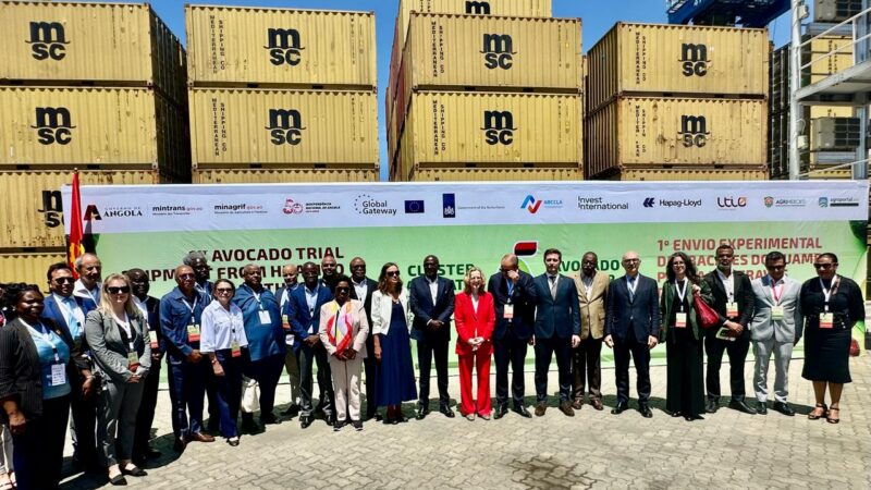 Delegação da União Europeia visita o terminal multifuncional da AGL Lobito Terminal  após a cimeira UA/UE