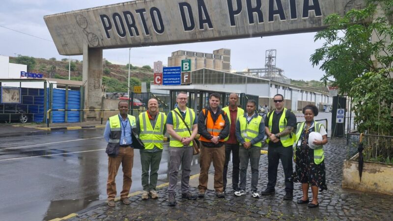 Delegação do Programa Internacional de Segurança Portuária da Guarda Costeira dos Estados Unidos visita Portos de Cabo Verde