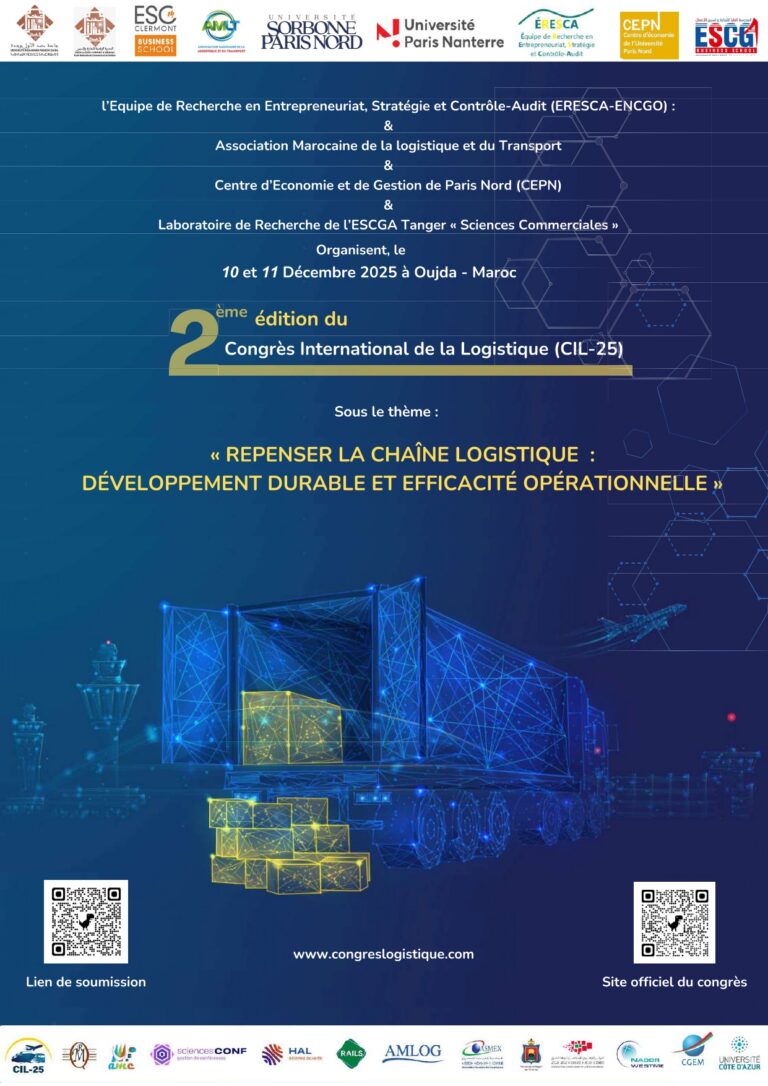 2ᵉ Édition du Congrès International de la Logistique (CIL-25 ...