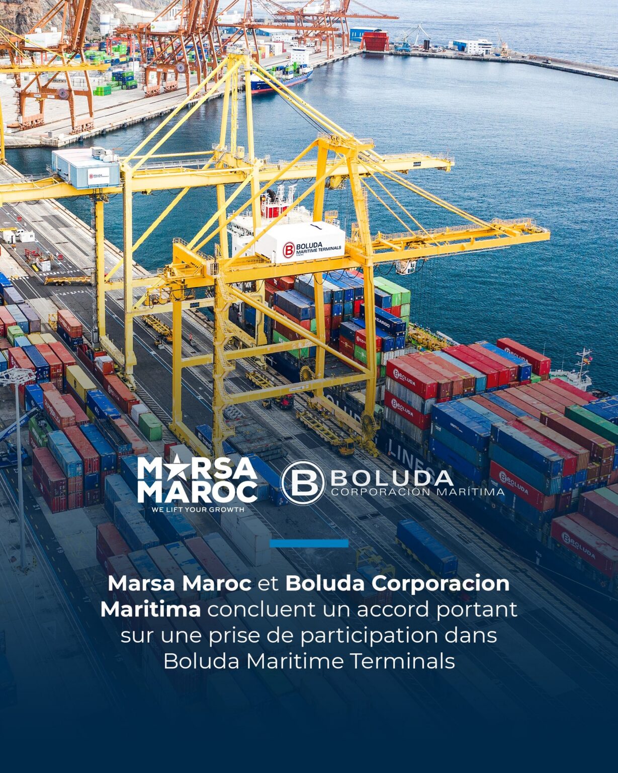 Marsa Maroc Et Boluda Corporacion Maritima Concluent Un Accord Portant 