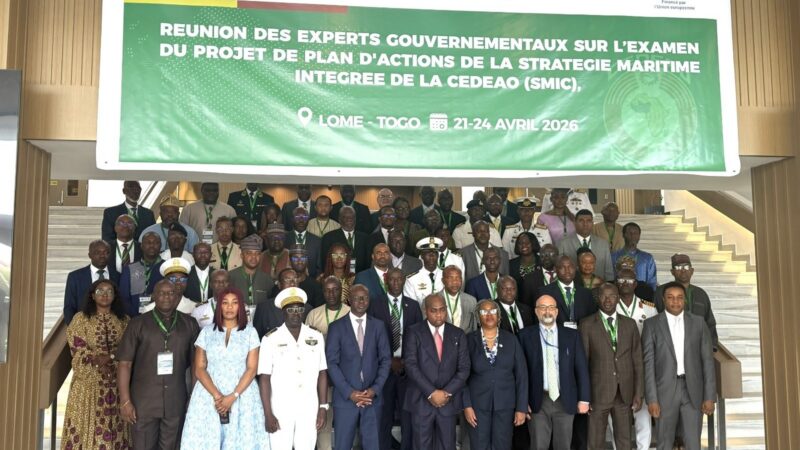 LES EXPERTS GOUVERNEMENTAUX DE LA CEDEAO CONCLUENT À LOMÉ LA RÉUNION DE RÉVISION DU PLAN D’ACTION DE LA STRATÉGIE MARITIME INTÉGRÉE