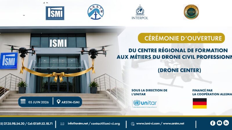 Sécurité maritime : L’ISMI accueille le tout premier Centre régional de Formation aux Métiers du Drone Civil professionnel (Drone Center) en Afrique de l’Ouest