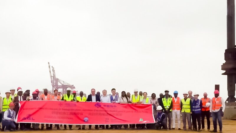 Congo – Port Autonome de Pointe-Noire : Le battage du dernier pieu du Môle Est ouvre la voie au futur terminal géant