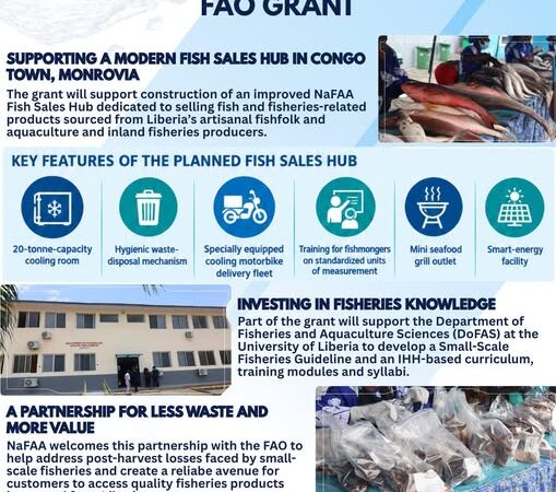 La NaFAA obtient une subvention de 325 000 dollars de la FAO pour la création d’un centre moderne de vente de poisson à Monrovia, au Liberia